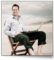 Man on Beach Chair
