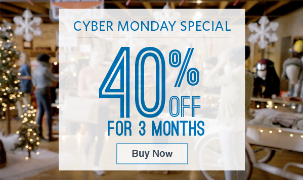 Starting Today: Cyber Monday 40% Off Special