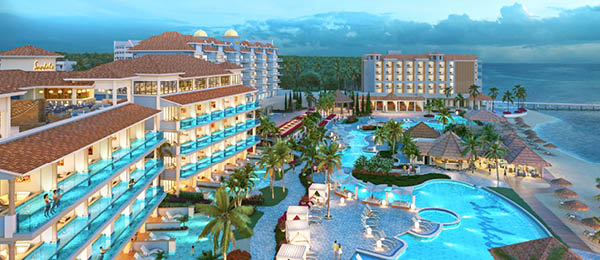 Sandals Resort at Sunset