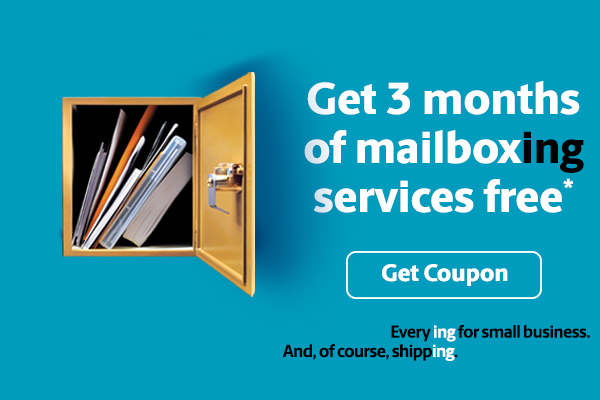 GET 3 MONTHS OF MAILBOXING SERVICES FREE*