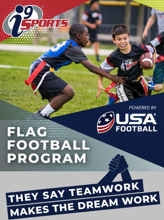 Flag Football program Powered by USA Football. They say teamwork makes the dream work.