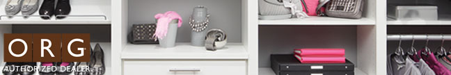 Contemporary ORG white closet for her with Forterra