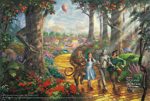 Introducing Follow the Yellow Brick Road (tm) by Thomas Kinkade Studios