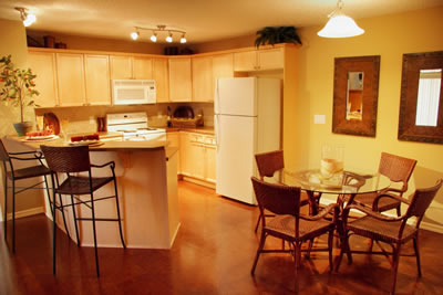 Kitchen with island