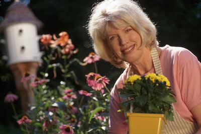 Woman gardening