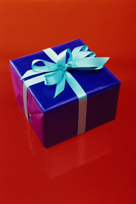 blue gift