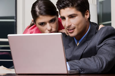 Couple at Computer